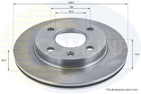 Диск тормозной MAZDA 121, FORD FIESTA, COMLINE (ADC0440V) Диск тормозной MAZDA 121, FORD FIESTA, COMLINE (ADC0440V)