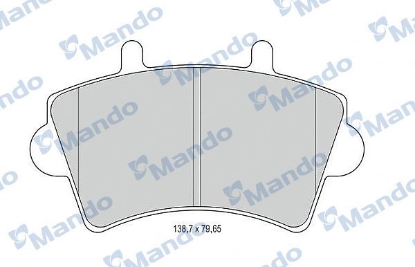 MBF015025 MANDO Гальмівні колодки до дисків MBF015025 MANDO Гальмівні колодки до дисків