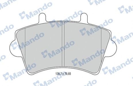 MBF015025 MANDO Гальмівні колодки до дисків MBF015025 MANDO Гальмівні колодки до дисків