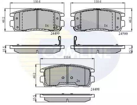 CBP31580 Comline - Гальмівні колодки до дисків