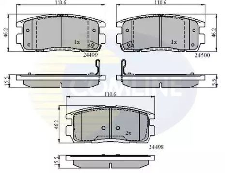 CBP31580 Comline - Гальмівні колодки до дисків