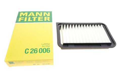 Воздушный фильтр, SUZUKI SWIFT, VAUXHALL AGILA, MANN FILTER (C26006)