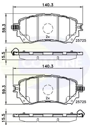 CBP32237 Comline - Гальмівні колодки до дисків