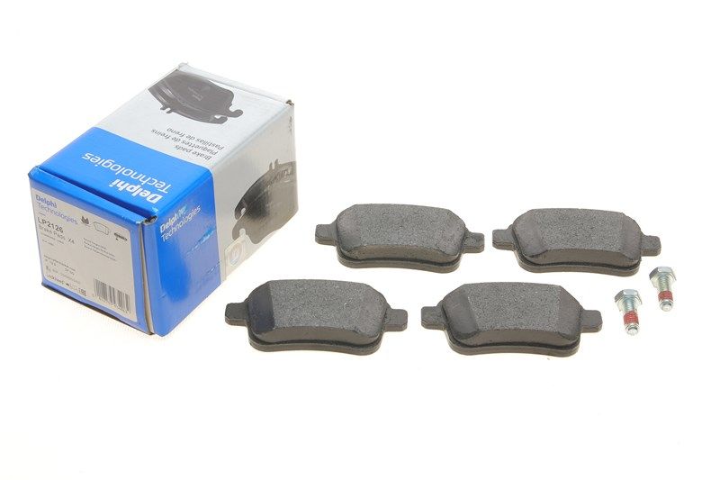 LP2126 Delphi Гальмівні колодки до дисків (з болтами) LP2126 Delphi Гальмівні колодки до дисків (з болтами)