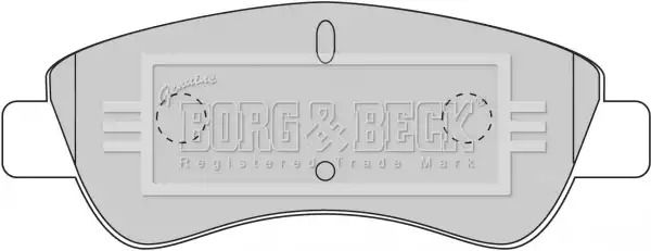 BBP1703 BORG BECK - Гальмівні колодки до дисків BBP1703 BORG BECK - Гальмівні колодки до дисків