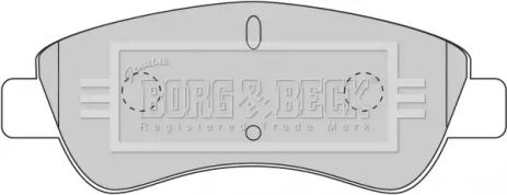 BBP1703 BORG BECK - Гальмівні колодки до дисків