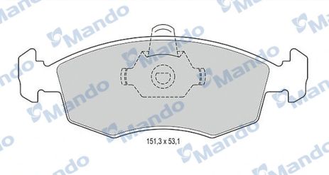 MBF015166 MANDO Гальмівні колодки до дисків MBF015166 MANDO Гальмівні колодки до дисків
