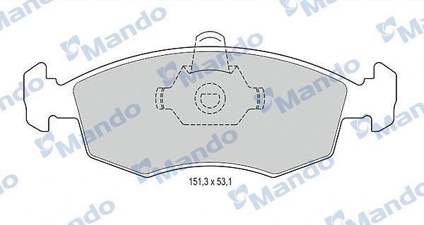 MBF015166 MANDO Гальмівні колодки до дисків MBF015166 MANDO Гальмівні колодки до дисків