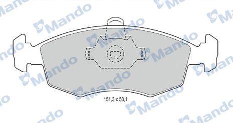 MBF015166 MANDO Гальмівні колодки до дисків MBF015166 MANDO Гальмівні колодки до дисків
