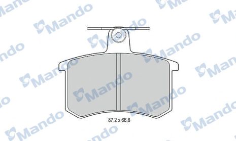 MBF015365 MANDO Гальмівні колодки до дисків MBF015365 MANDO Гальмівні колодки до дисків