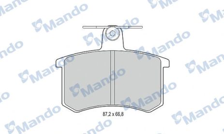 MBF015365 MANDO Гальмівні колодки до дисків MBF015365 MANDO Гальмівні колодки до дисків