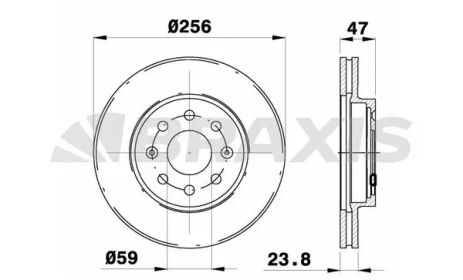 Диск тормозной BRAXIS (AE0775)