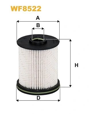 Фільтр паливний OPEL ASTRA K 1.6 CDTI 15- (вир-во WIX-FILTERS) WF8522