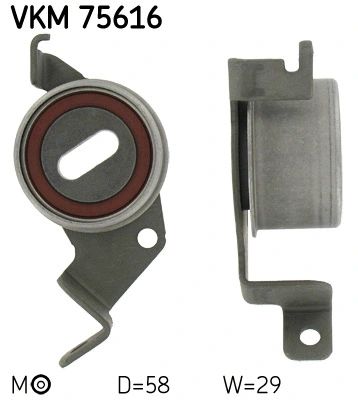 Натяжной ролик, ремень ГРМ VKM75616 MAZDA MITSUBISHI