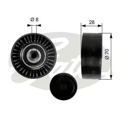 Паразитный / ведущий ролик, поликлиновой ремень T36248 SEAT VW Паразитный / ведущий ролик, поликлиновой ремень T36248 SEAT VW