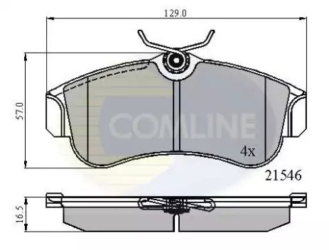 CBP0566 Comline - Гальмівні колодки до дисків