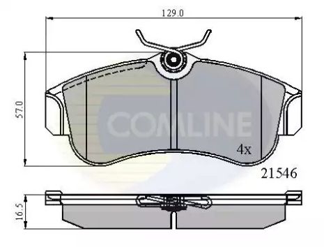 CBP0566 Comline - Гальмівні колодки до дисків CBP0566 Comline - Гальмівні колодки до дисків