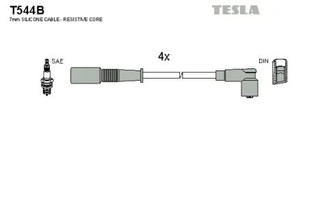 Комплект проводов зажигания, FIAT SIENA, TESLA (T544B)