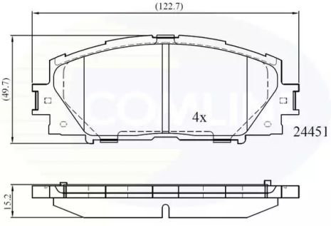 CBP06014 Comline - Гальмівні колодки до дисків CBP06014 Comline - Гальмівні колодки до дисків