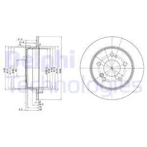 Диск тормозной MERCEDES-BENZ 190, DELPHI (BG2291) Диск тормозной MERCEDES-BENZ 190, DELPHI (BG2291)