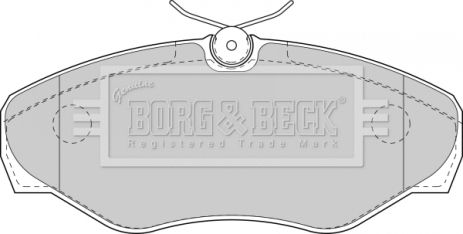 BBP1812 BORG BECK - Гальмівні колодки до дисків