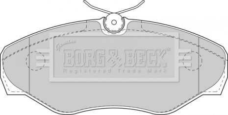 BBP1812 BORG BECK - Гальмівні колодки до дисків BBP1812 BORG BECK - Гальмівні колодки до дисків