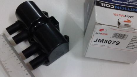 Катушка зажигания Aveo 1.5/Lacetti 1.8/Lanos, JANMOR (JM5079) 3-х конт. (96253555)
