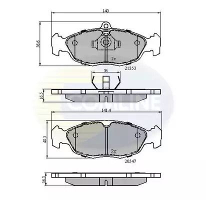 CBP0134 Comline - Гальмівні колодки до дисків