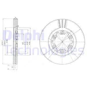 Диск тормозной FORD RANGER, MAZDA B-SERIE, DELPHI (BG3809) Диск тормозной FORD RANGER, MAZDA B-SERIE, DELPHI (BG3809)