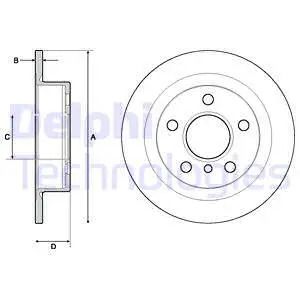 Диск тормозной MINI MINI, DELPHI (BG4706C) Диск тормозной MINI MINI, DELPHI (BG4706C)