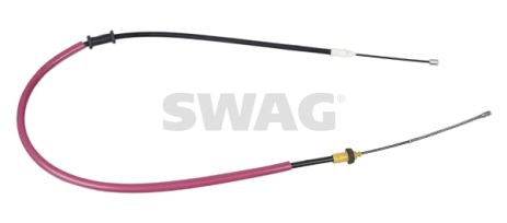 Трос тормозного привода стояночной тормозной системы, NISSAN KUBISTAR, RENAULT KANGOO, SWAG (60101808)