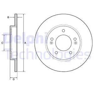Диск тормозной KIA XCEED, HYUNDAI i30, DELPHI (BG4949C) Диск тормозной KIA XCEED, HYUNDAI i30, DELPHI (BG4949C)