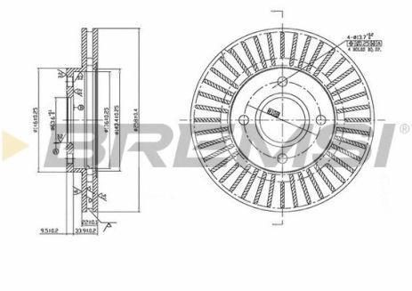 Диск тормозной MAZDA 2, FORD FIESTA, BREMSI (CD7072V) Диск тормозной MAZDA 2, FORD FIESTA, BREMSI (CD7072V)