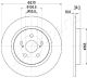 Диск гальмівний TOYOTA URBAN, JAPAN PARTS (DP275C)