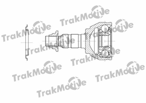 ШРУС в сборе, комплект CHEVROLET CRUZE, TRAKMOTIVE (400671)