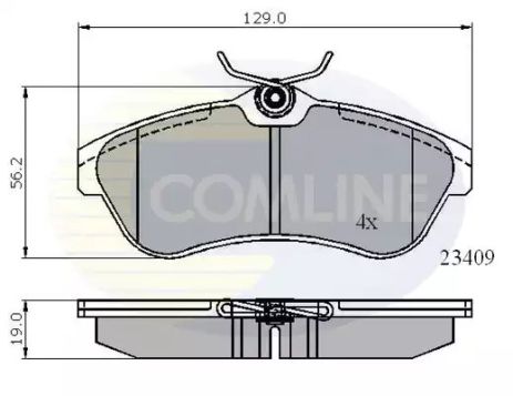 CBP01146 Comline - Гальмівні колодки до дисків CBP01146 Comline - Гальмівні колодки до дисків
