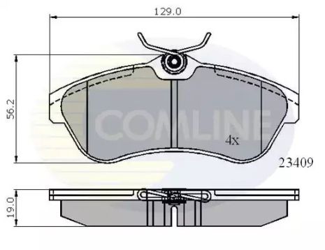 CBP01146 Comline - Гальмівні колодки до дисків CBP01146 Comline - Гальмівні колодки до дисків