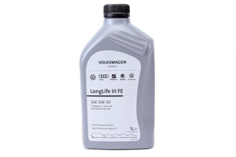 Масло моторное 0W-30 синтетическое VAG Longlife III FE 1л (GS55545M2)