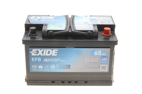 Стартерная аккумуляторная батарея, MAZDA 121, FORD ASIA, EXIDE (EL652)