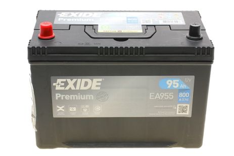 Стартерная аккумуляторная батарея, LEXUS LS, KIA SPORTAGE, EXIDE (EA955)