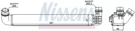 Интеркулер RENAULT FLUENCE (08-) 1.5 dCi (пр-во Nissens)