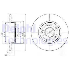 Диск тормозной ACURA RSX, HONDA CR-Z, DELPHI (BG4294) Диск тормозной ACURA RSX, HONDA CR-Z, DELPHI (BG4294)