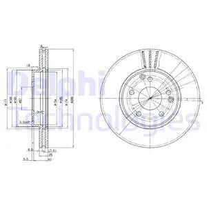 Диск тормозной MERCEDES-BENZ C-CLASS, DELPHI (BG3240C) Диск тормозной MERCEDES-BENZ C-CLASS, DELPHI (BG3240C)