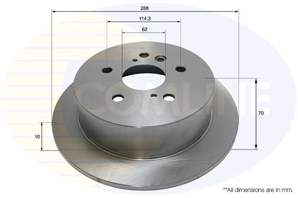 Диск тормозной LEXUS RX, TOYOTA HARRIER, COMLINE (ADC01159) Диск тормозной LEXUS RX, TOYOTA HARRIER, COMLINE (ADC01159)