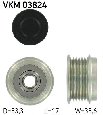 Механизм свободного хода генератора, VAUXHALL ANTARA, OPEL ANTARA, SKF (VKM03824)