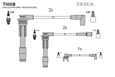 Комплект проводов зажигания, RENAULT 19, TESLA (T900B)