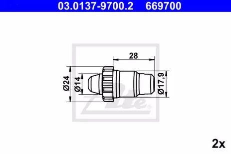 Комплектующие, стояночная тормозная система 03013797002 PORSCHE VW