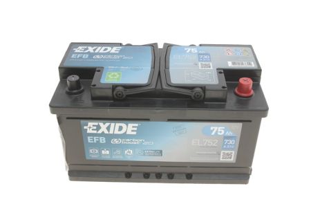 Стартерная аккумуляторная батарея, AUDI A6, FORD USA, EXIDE (EL752)