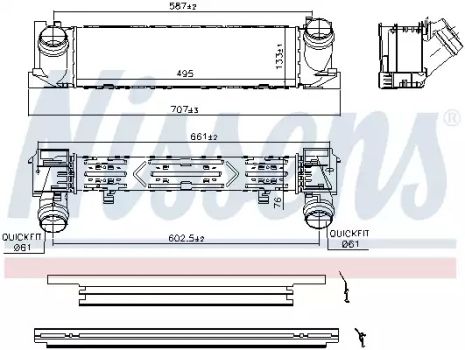 Интеркулер 96552 BMW