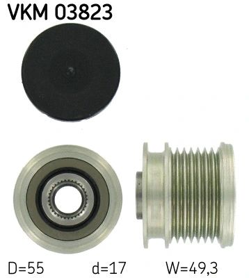 Механизм свободного хода генератора, CHRYSLER 300, MERCEDES-BENZ C-CLASS, SKF (VKM03823)